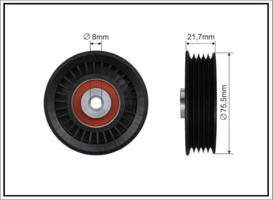 Caffaro 500640 - Pulley, v-ribbed belt autospares.lv