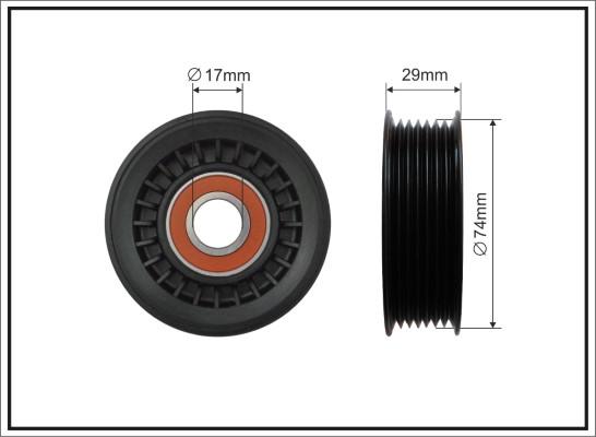 Caffaro 500684 - Pulley, v-ribbed belt autospares.lv