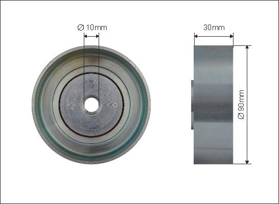 Caffaro 500091 - Pulley, v-ribbed belt autospares.lv