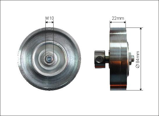 Caffaro 500041 - Pulley, v-ribbed belt autospares.lv