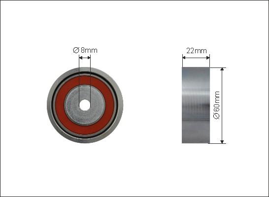 Caffaro 500156 - Pulley, v-ribbed belt autospares.lv