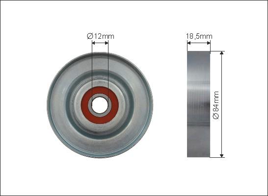 Caffaro 500161 - Pulley, v-ribbed belt autospares.lv