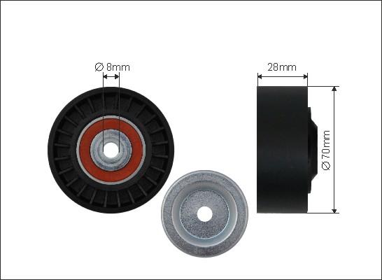 Caffaro 500112 - Pulley, v-ribbed belt autospares.lv