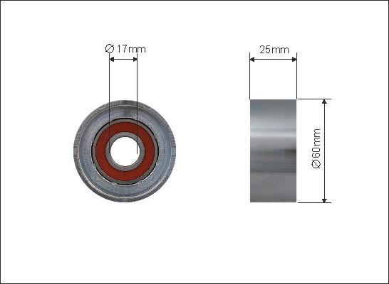 Caffaro 500172 - Pulley, v-ribbed belt autospares.lv