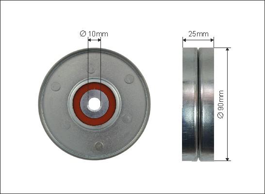 Caffaro 500392 - Pulley, v-ribbed belt autospares.lv