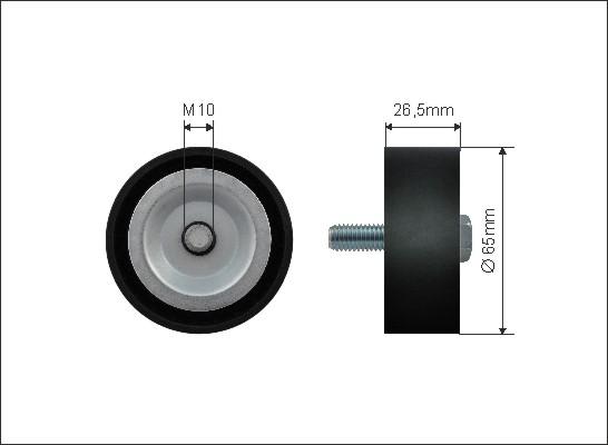 Caffaro 500264 - Pulley, v-ribbed belt autospares.lv