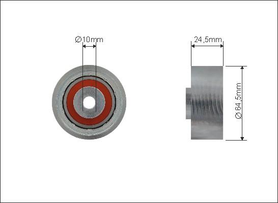 Caffaro 500216 - Deflection / Guide Pulley, timing belt autospares.lv