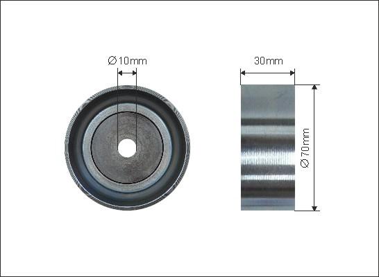 Caffaro 500221 - Pulley, v-ribbed belt autospares.lv