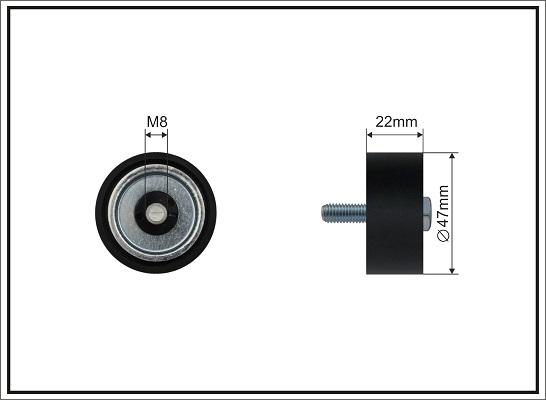 Caffaro 500705 - Pulley, v-ribbed belt autospares.lv