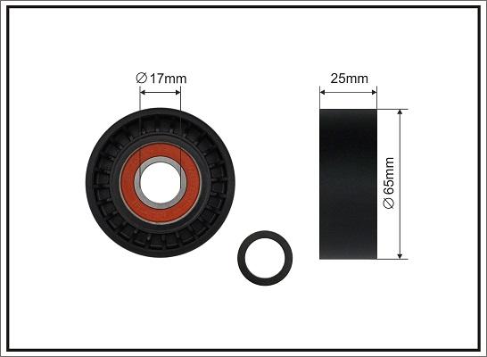 Caffaro 500706 - Pulley, v-ribbed belt autospares.lv