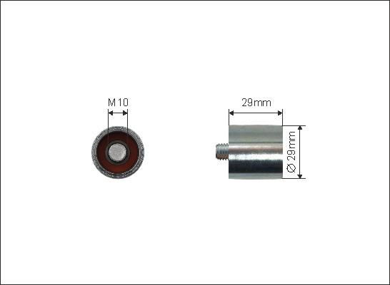 Caffaro 65-00 - Deflection / Guide Pulley, timing belt autospares.lv