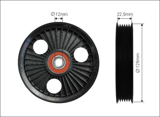 Caffaro 105-00 - Pulley, v-ribbed belt autospares.lv