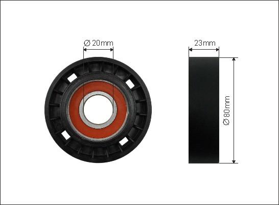 Caffaro 10-00 - Pulley, v-ribbed belt autospares.lv