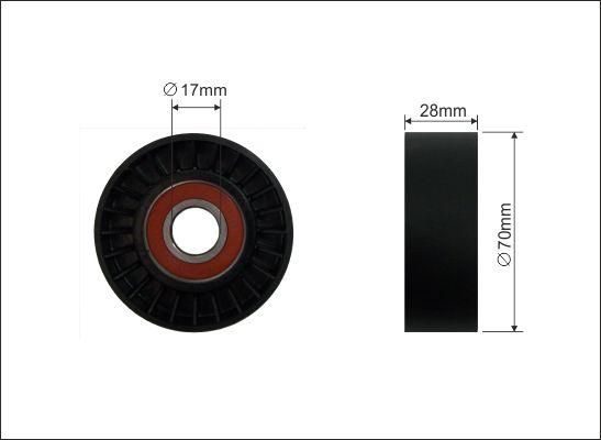 Caffaro 11-98 - Pulley, v-ribbed belt autospares.lv