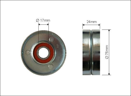 Caffaro 253-00 - Pulley, v-ribbed belt autospares.lv