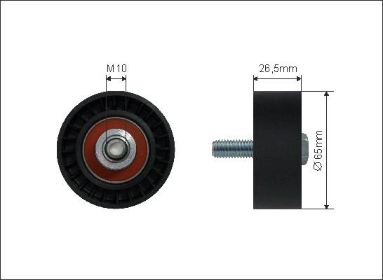 Caffaro 13-11 - Pulley, v-ribbed belt autospares.lv