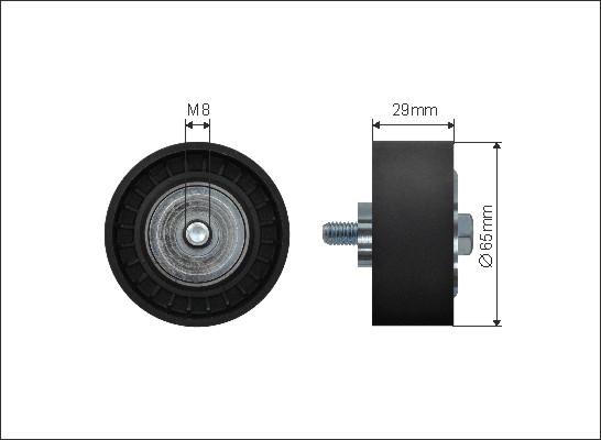 Caffaro 13-12 - Pulley, v-ribbed belt autospares.lv