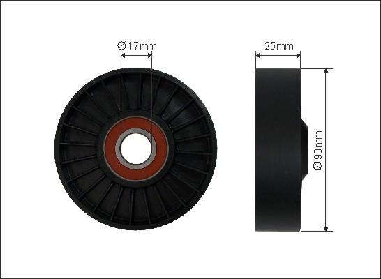 Caffaro 12-99 - Pulley, v-ribbed belt autospares.lv