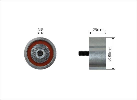 Caffaro 174-39 - Pulley, v-ribbed belt autospares.lv