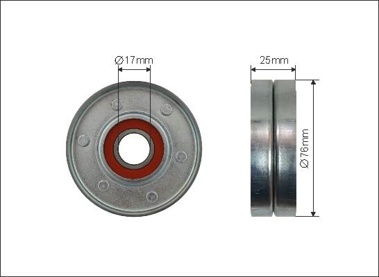 Caffaro 171-00 - Pulley, v-ribbed belt autospares.lv