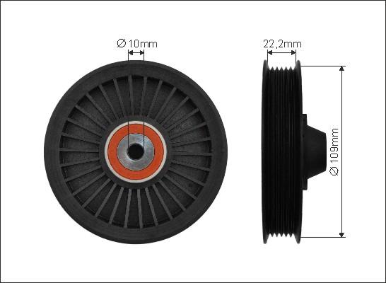 Caffaro 85-99 - Pulley, v-ribbed belt autospares.lv