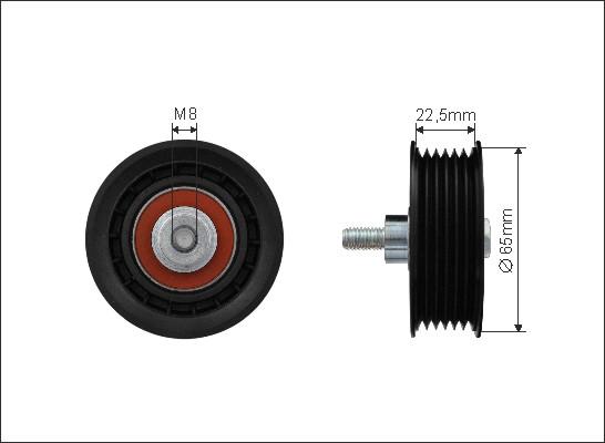 Caffaro 80-99 - Pulley, v-ribbed belt autospares.lv