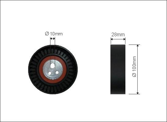 Caffaro 39-70 - Pulley, v-ribbed belt autospares.lv