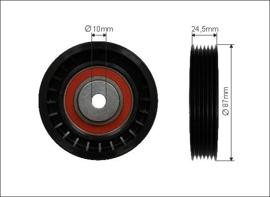 Caffaro 355-99 - Pulley, v-ribbed belt autospares.lv