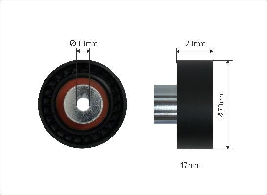 Caffaro 35-63 - Deflection / Guide Pulley, timing belt autospares.lv