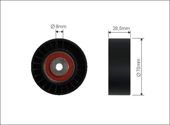 Caffaro 305-22 - Pulley, v-ribbed belt autospares.lv