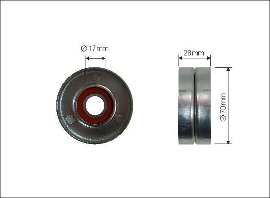 Caffaro 315-00 - Pulley, v-ribbed belt autospares.lv