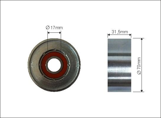 Caffaro 318-00 - Pulley, v-ribbed belt autospares.lv