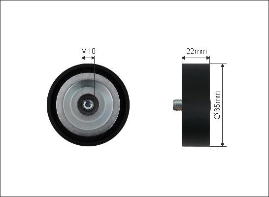 Caffaro 312-00 - Pulley, v-ribbed belt autospares.lv