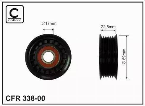 KRAFT AUTOMOTIVE 1223661 - Pulley, v-ribbed belt autospares.lv