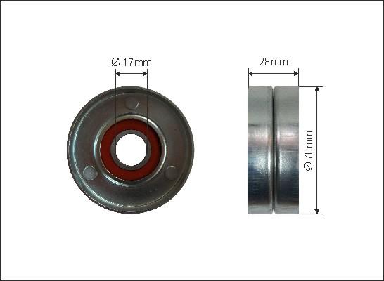 Caffaro 332-99 - Pulley, v-ribbed belt autospares.lv