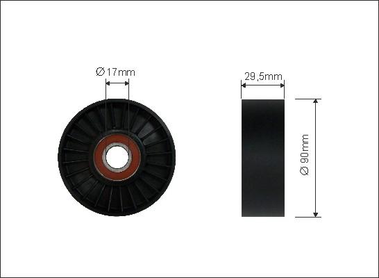 Caffaro 29-99 - Pulley, v-ribbed belt autospares.lv