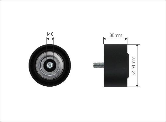 Caffaro 25-98 - Pulley, v-ribbed belt autospares.lv