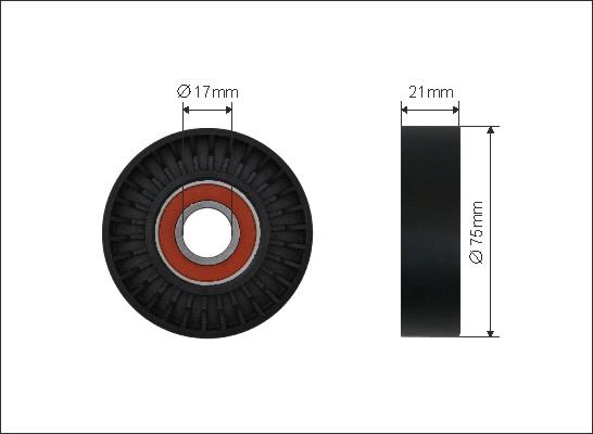 Caffaro 269-00 - Pulley, v-ribbed belt autospares.lv