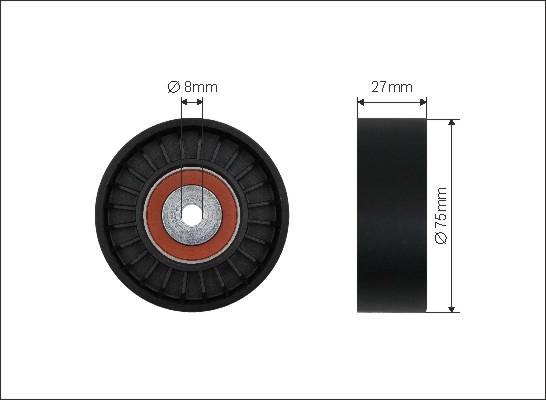 Caffaro 265-40 - Pulley, v-ribbed belt autospares.lv