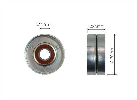 Caffaro 223-00 - Pulley, v-ribbed belt autospares.lv