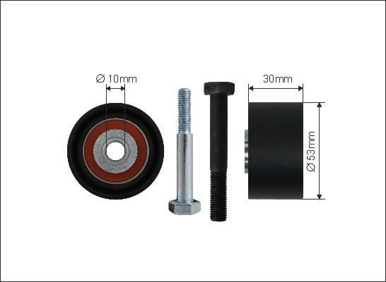 Caffaro 278-51 - Deflection / Guide Pulley, timing belt autospares.lv