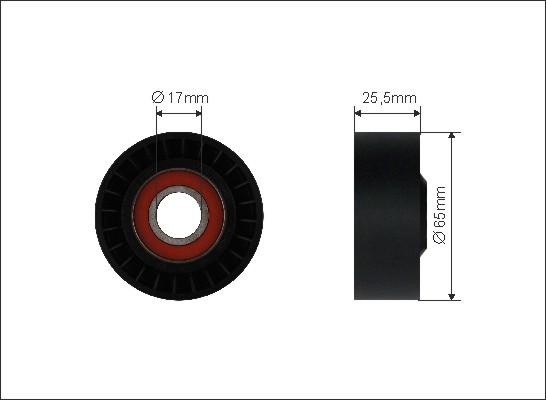 Caffaro 298-00 - Pulley, v-ribbed belt autospares.lv