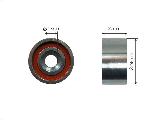 Caffaro 277-114 - Deflection / Guide Pulley, timing belt autospares.lv