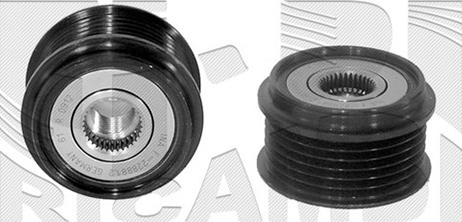 Caliber 47061 - Pulley, alternator, freewheel clutch autospares.lv