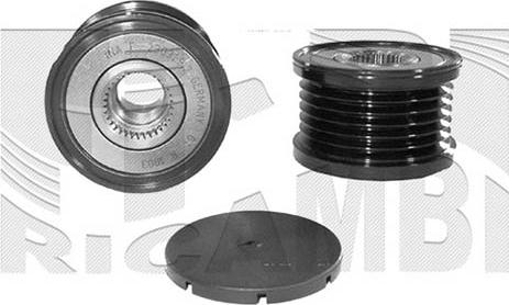 Caliber 67563 - Pulley, alternator, freewheel clutch autospares.lv