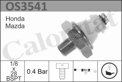 Calorstat by Vernet OS3541 - Sender Unit, oil pressure autospares.lv