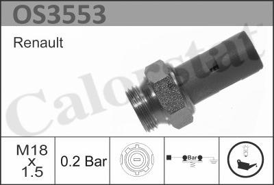 Calorstat by Vernet OS3553 - Sender Unit, oil pressure autospares.lv