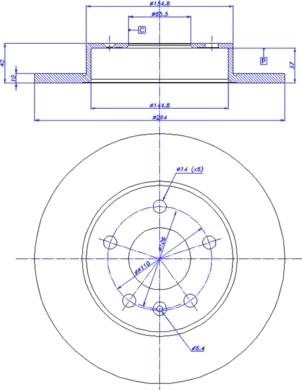 AUTOPART 569109 - Brake Disc autospares.lv