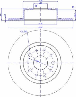 Eurobrake 5815202334 - Brake Disc autospares.lv