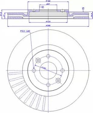 Magneti Marelli 140202.5 - Brake Disc autospares.lv